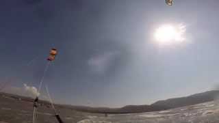 preview picture of video 'First steps in kitesurfing in Gokova'