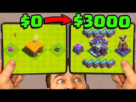 I Spent $3000 On A New Clash of Clans Account.. Heres What Happened...