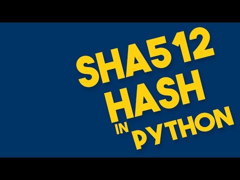 SHA512 Hash in Python