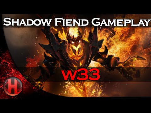 w33 Shadow Fiend 7605 MMR Gameplay Dota 2
