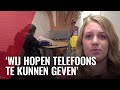 Telefooninzameling voor daklozen in de stad