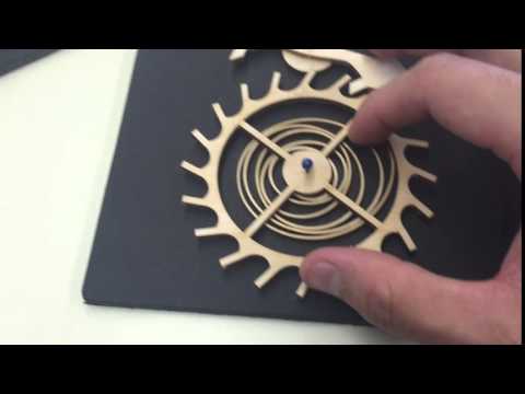 Manual Torsion Spiral Spring Escapement Wheel 1