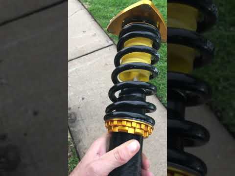 Yellow speed racing coilovers