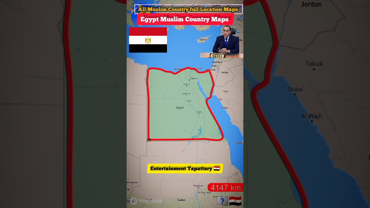 Egypt Muslim Country full Maps🇪🇬 #short #egypt #muslim #maps #islam #viral #location #maps