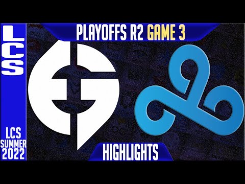 EG vs C9 Highlights Game 3 | LCS Playoffs Summer 2022 Round 2 Upper | Evil Geniuses vs Cloud9 G3