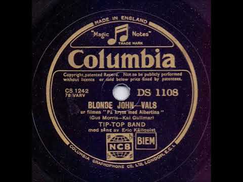 TIP TOP BAND MED SÅNG AV ERIC KÄLLQUIST - BLONDE JOHN