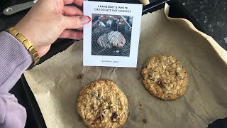 Baking Advent Calendar Day 11 - Cranberry & white chocolate oat biscuits