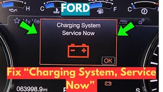 How To Fix Charging System Service Now Warning In Ford