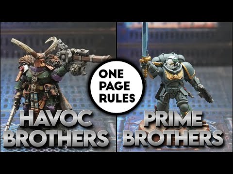 Havoc v. Brothers, Grimdark Future Firefight, Malhadra Part 11, 300 pts.