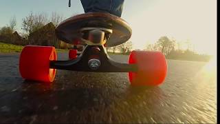 preview picture of video '✔Longboarding during sunset'