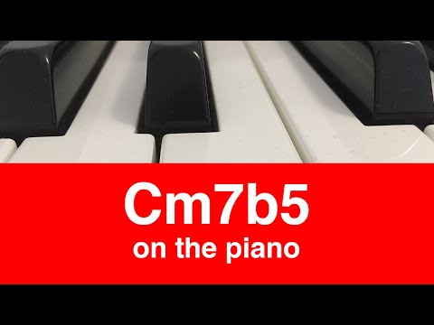 Cm7b5 or C half diminished chord Minor: How To Play It On Piano!