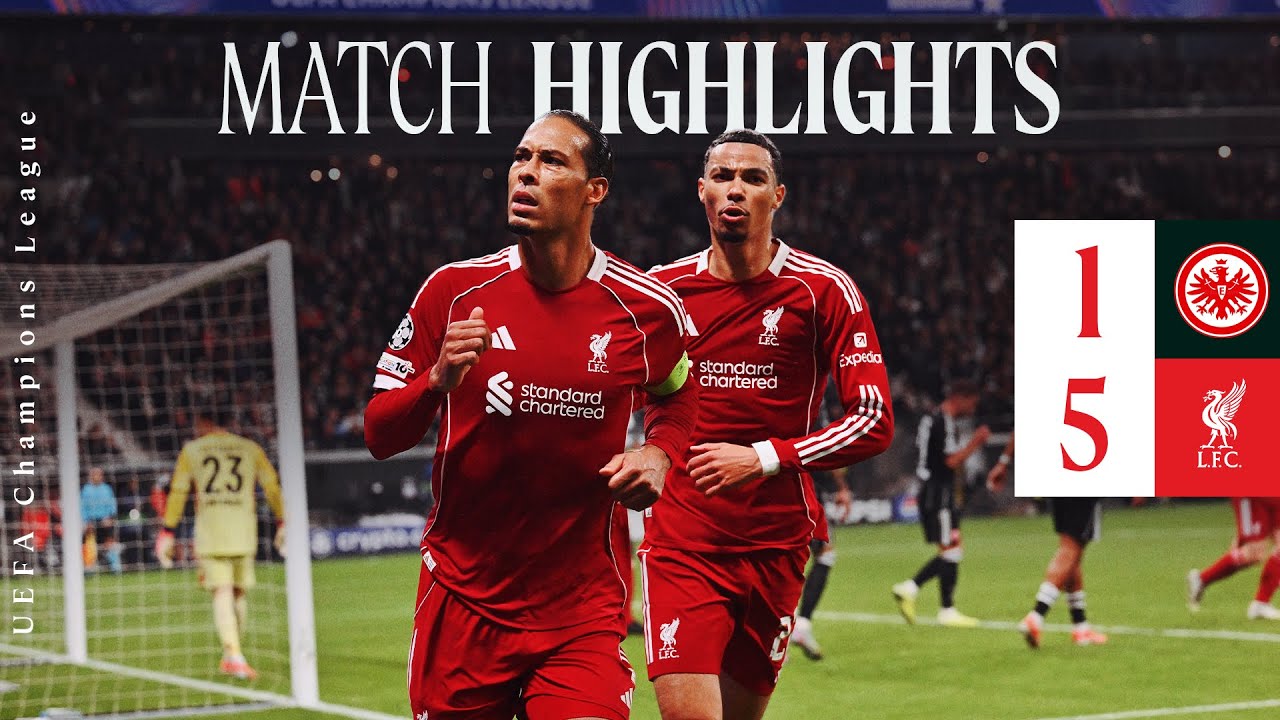 Eintracht Frankfurt 1 - 5 Liverpool FC highlights