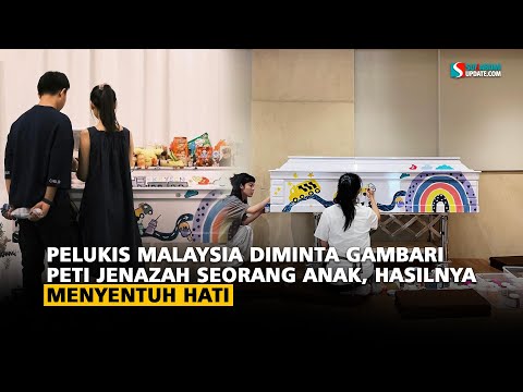 Pelukis Malaysia Diminta Gambari Peti Jenazah Seorang Anak, Hasilnya Menyentuh Hati