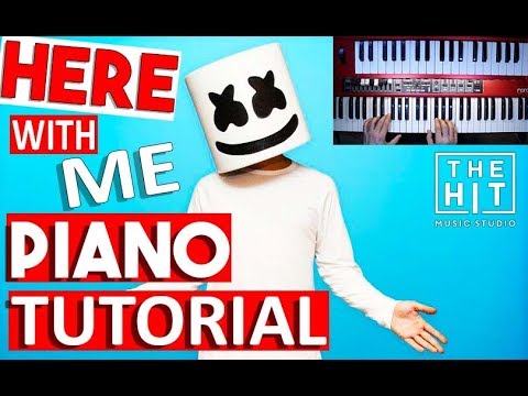 Marshmello - Here With Me Feat. CHVRCHES - Piano Tutorial (Part 1)