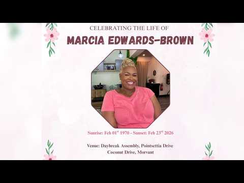 Marcia Edward - Brown Home Going Service