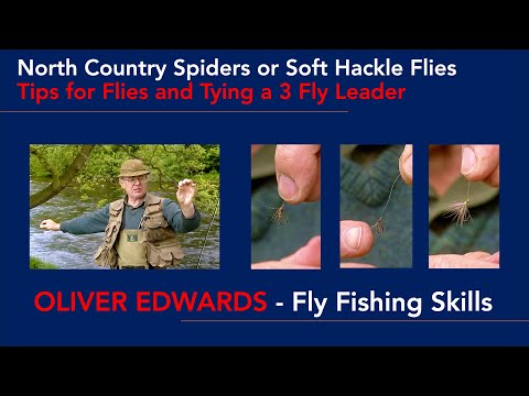 How to make a 3 fly leader for North Country Spiders or Soft Hackle Flies