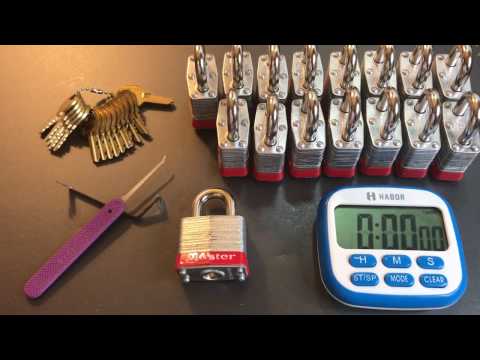 [369] 16 Master Lock #3 Padlocks Picked in 4 Minutes!