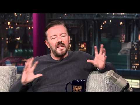 Ricky Gervais podruhé u Davida Lettermana