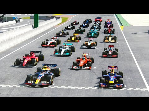 F1 2022 Cars vs F1 2010 Cars - Mugello GP