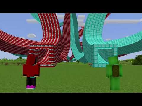 Mikey and JJ Choose the Right Tunnel in Minecraft (Maizen)