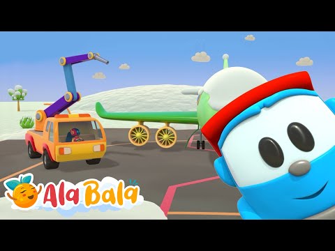 Leo la Aeroport ✈️ Degivrarea Avionului cu Roboții Haiosi! | Desene Animate pentru Copii