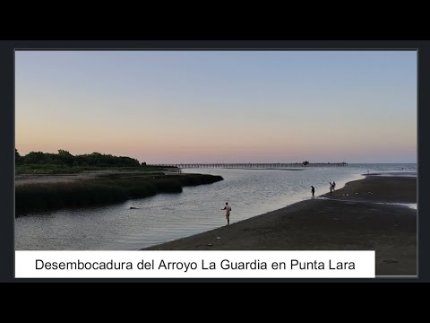 Desembocadura del arroyo La Guardia en Punta Lara partido de Ensenada Buenos Aires Argentina 