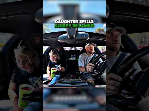 Daughter Spills Slurpy In Lambo 🥤(IG: Agentwrightbnb)