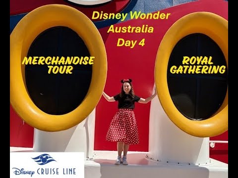 Thumbnail for Disney Wonder Cruise Australia Day 4 Royal Gathering Princess Meet and Greets, Onboard Merchandise