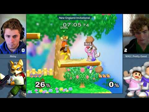 NE Melee Invitational 2018 - Ricky (Fox) vs. Pretty Good (Ice Climbers) - SSBM Pool A