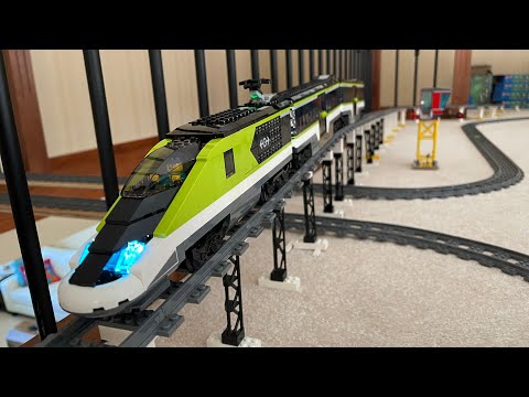 Lego Express Passenger Train 60337 POV Ride on a 410 ft Track