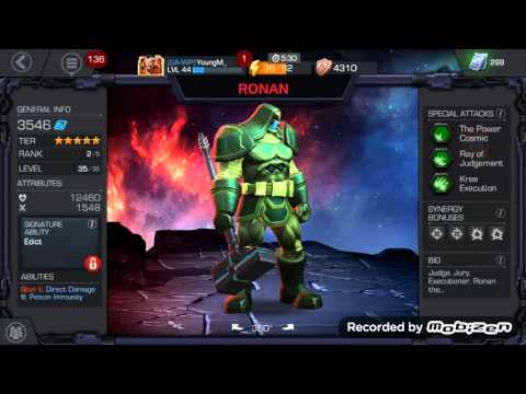 5 Star Ronan OVERVIEW- MCOC