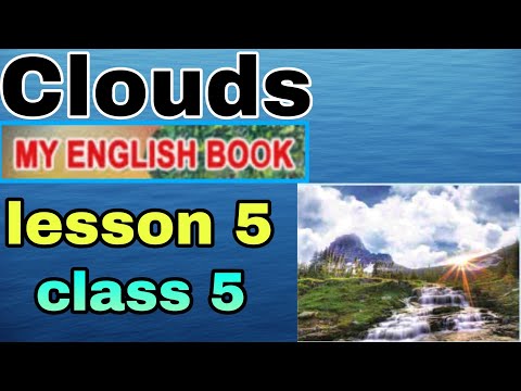 class 5 english lesson 5 clouds with question answer odia medium part 1