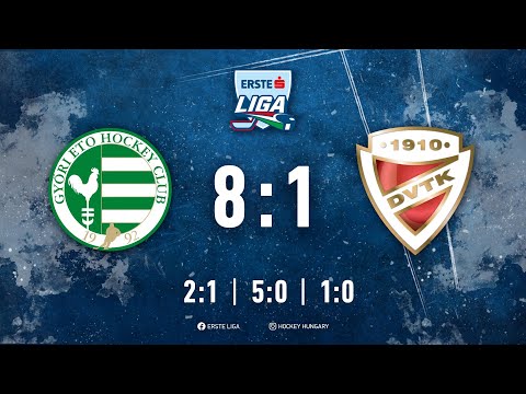 Gólösszefoglaló - EL 62 - UNI Győr ETO HC - DVTK Jegesmedvék 8:1 20211022