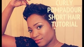 [Bruno Mars Inspired] Curly Pompadour Short Hair Tutorial