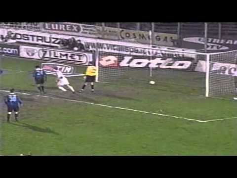 Serie A 2000-2001, day 22 Atalanta - Milan 1-1 (Lorenzi o.g., Ganz)