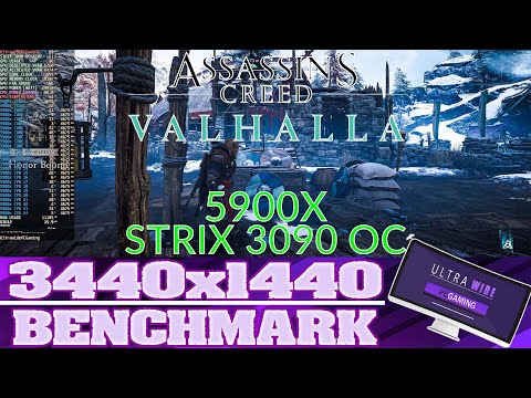 Assassin's Creed Valhalla Benchmark | Strix 3090 OC | 5900x | Ultra Settings | Ultrawide 3440x1440