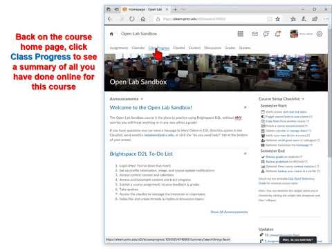 Pellissippi State Brightspace D2l Tutorial Step 4 Bookmarks And Progress