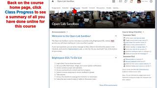 Pellissippi State Brightspace D2L Tutorial - Step 4. Bookmarks and Progress