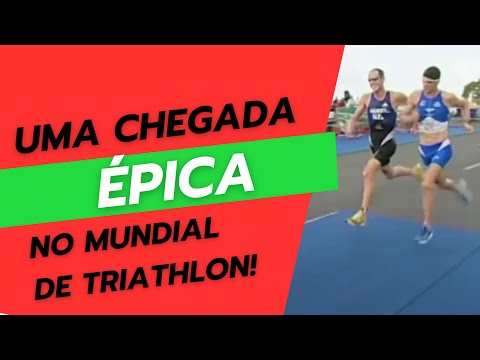 Chegada épica no triathlon entre Bevan Docherty e Kris Gemmell