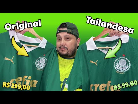 COMPARANDO A CAMISA DO PALMEIRAS 😱 TAILANDESA 1:1 X ORIGINAL!!