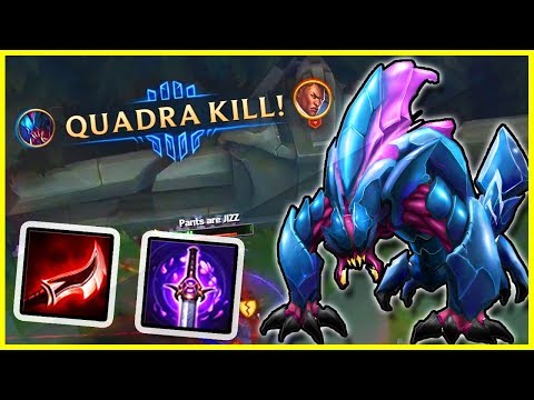 7.11 ASSASSIN REK'SAI REWORK! - FULL LETHALITY AD & UNBELIEVABLE QUADRA KILL...