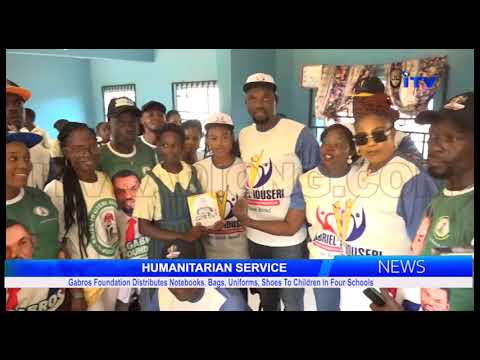 Gabros Foundation Distributes Notebooks, Bags, Uniforms, Shoes To Children In Four Schools