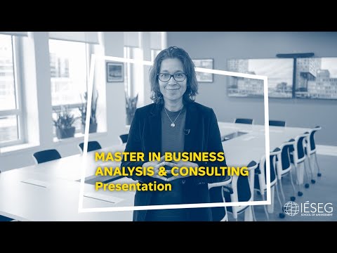 Master in Business Analysis & Consulting | Presentation
