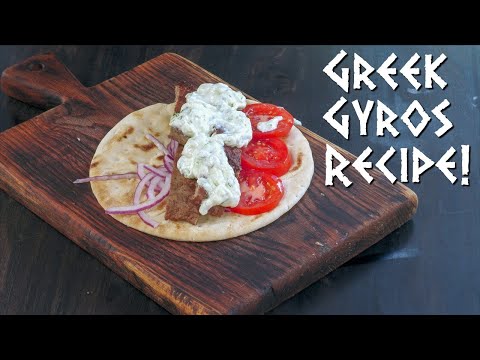 How To Make Greek Gyros At Home! | Gyros On The Flattop!