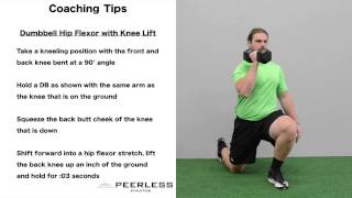 549. Dumbbell Hip Flexor with Knee Lift