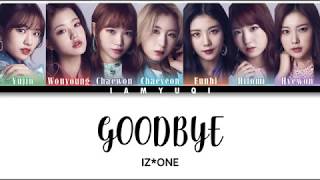 IZ*ONE - &#39;GOODBYE/GOKIGEN SAYONARA (ご機嫌サヨナラ)&#39; LYRICS COLOR CODED [JPN/ROM/ENG]