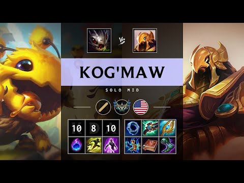 Kog'Maw Mid vs Azir - NA Challenger Patch 25.17