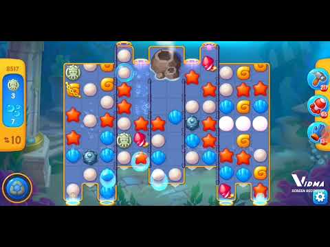 Fishdom. 8517 level no boosters and diamonds. 13 moves