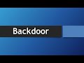 Malware Backdoor