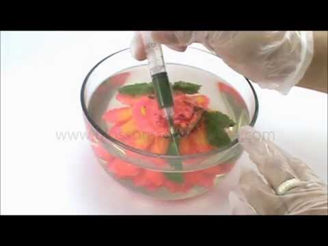 Arte en gelatina: Como hacer dalia, Dahlia